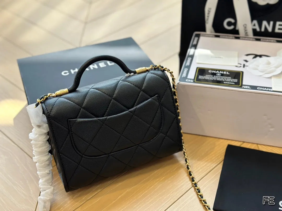 Mini Flap Bag with Top Handle D1019