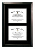 Black 8 x 10 in. Certificate Frame with Black & Silver Mats S555