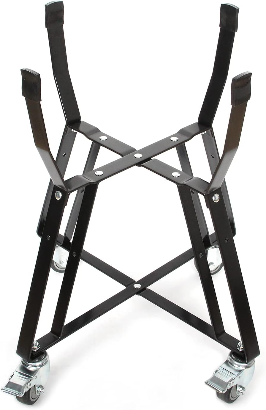 Rolling Cart with Locking Caster Wheels Powder Coated Steel X534220