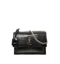 Medium Croc Embossed Bag W6980