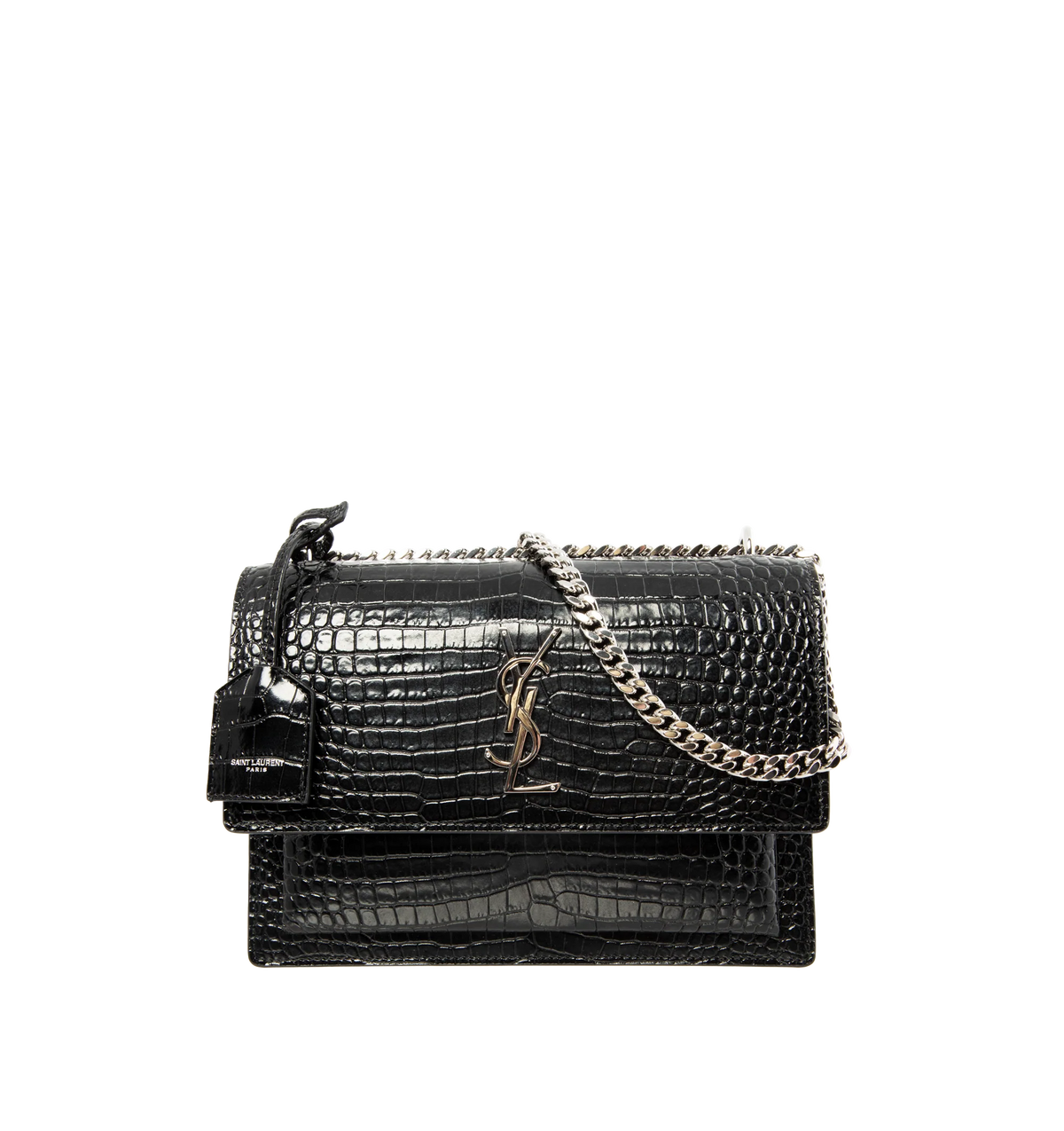 Medium Croc Embossed Bag W6980