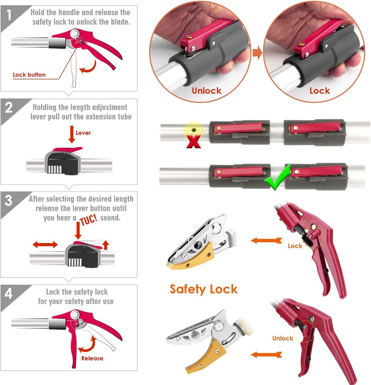 86 inch Telescopic Pole Snake Catcher Tongs V938990