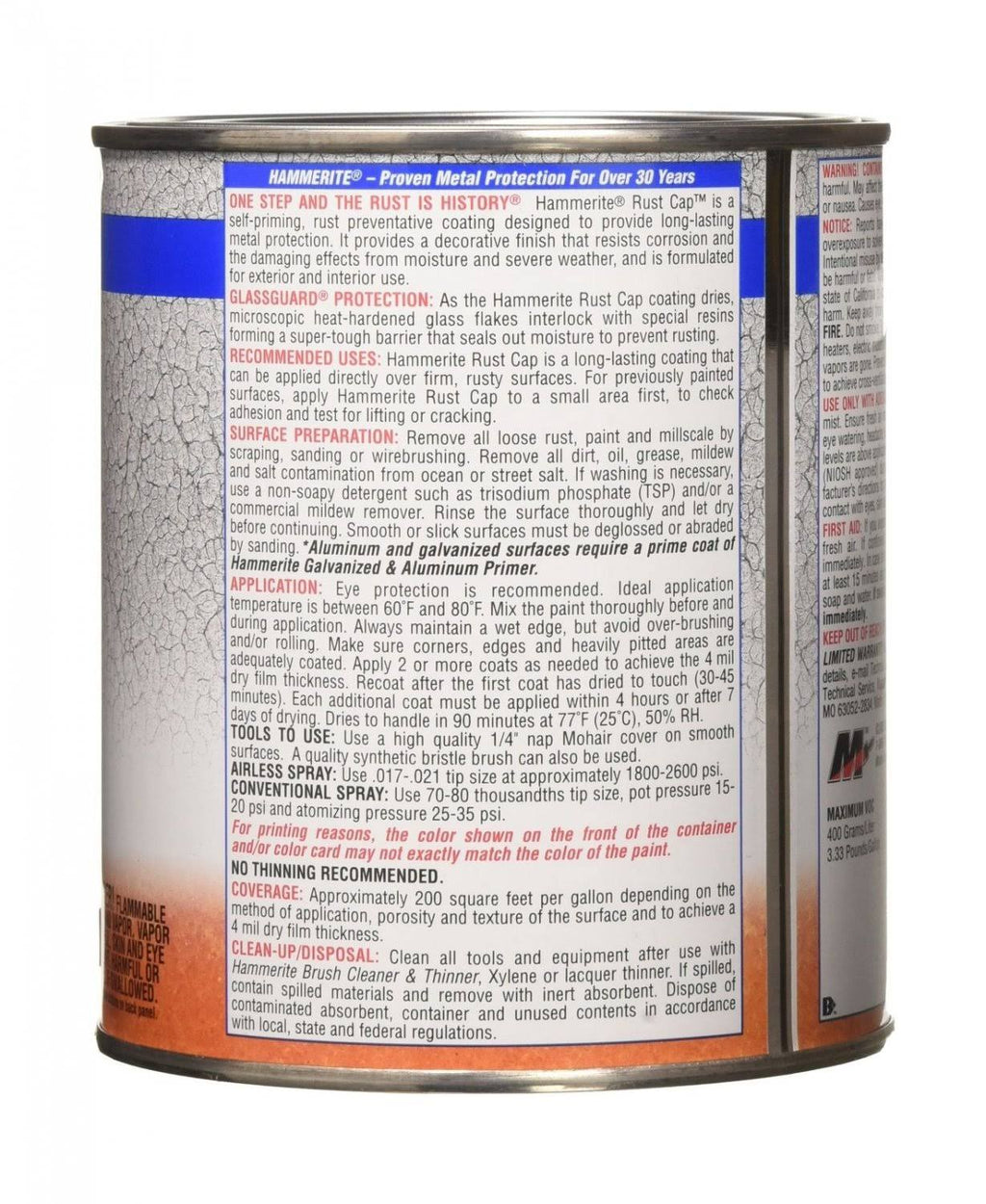 Light Blue Hammered Finish Enamel Paint 1 qt J34689