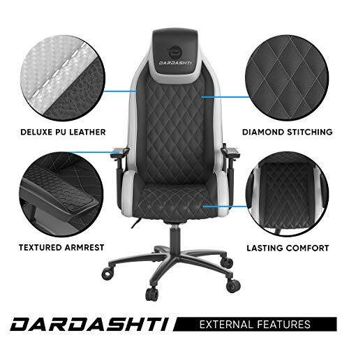 Black Leather Ergonomic Gaming Chair S41299