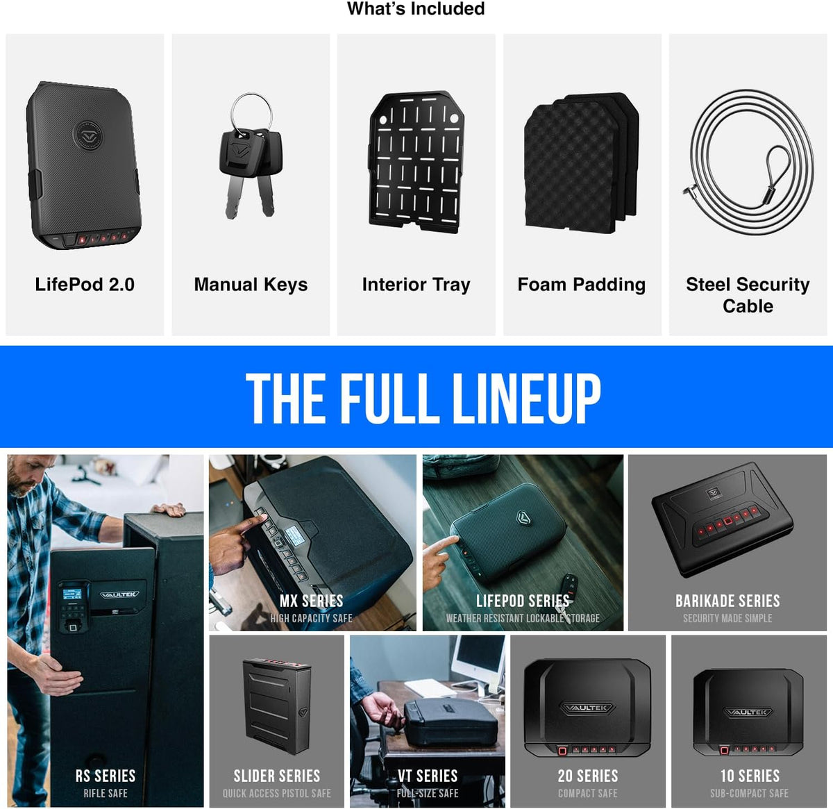 Waterproof Electronic Lock Handgun Case with Backlit Keypad B28178