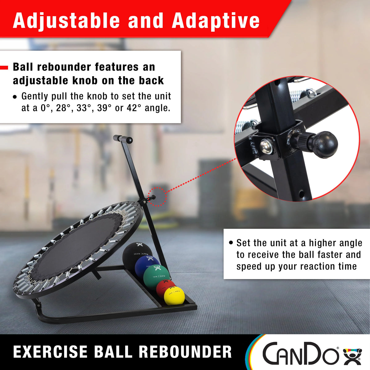 Adjustable Ball Rebounder Set with 5 Balls H1122