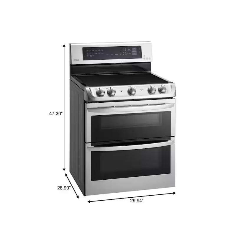7.3 cu. ft. Double Oven Electric Range with Convection and Self Clean in Stainless Steel B482059