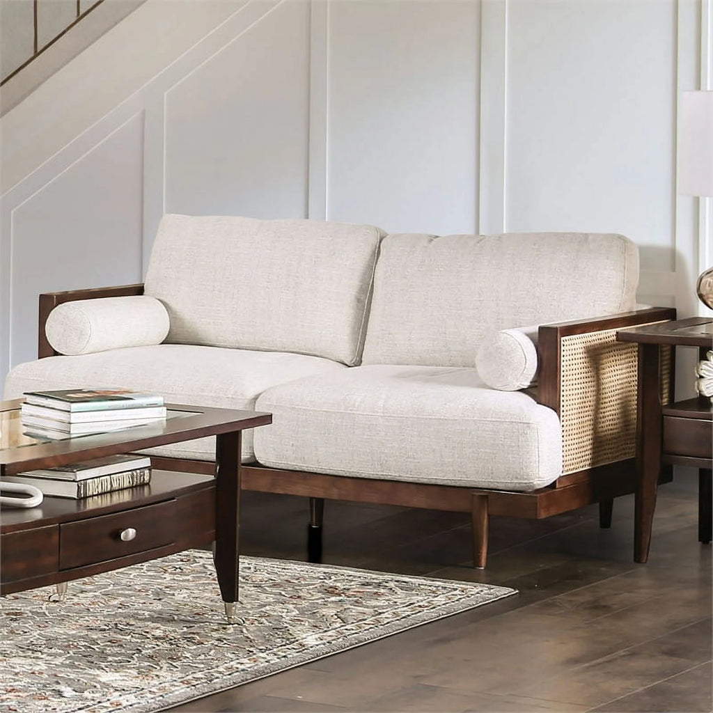 Solid Wood Sofa Set in Walnut Q445