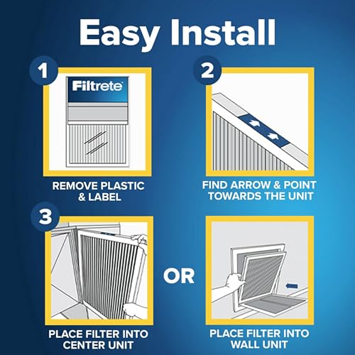 20x25x1 Pleated Electrostatic Air Filter, MERV 11, 2 Pack X509178