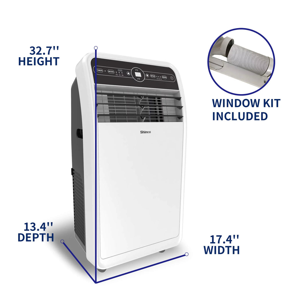 6400BTU 3-in-1 Portable Air Conditioner with Remote Control F2695