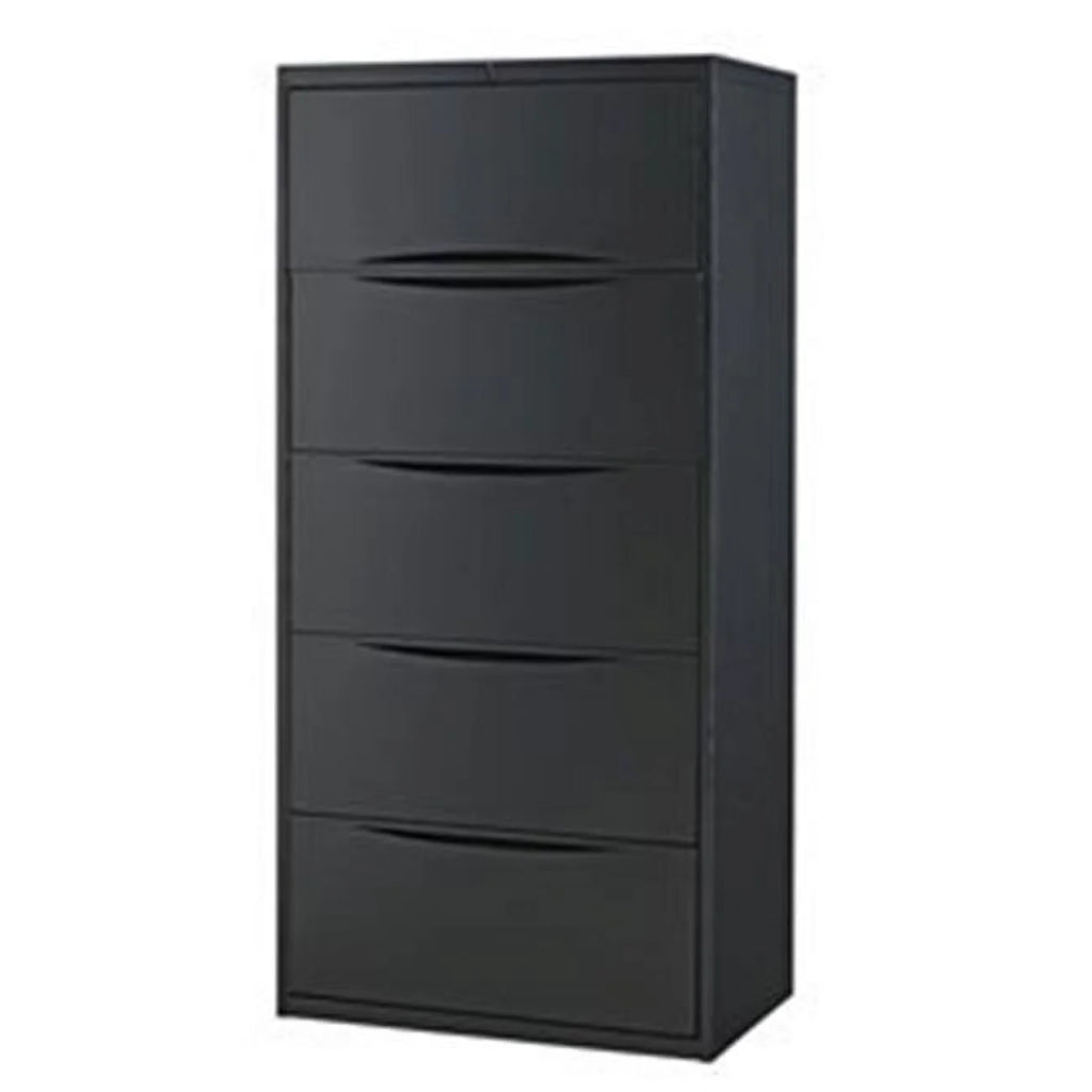 Black 5 Drawer Lateral File Cabinet M716871