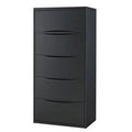 Black 5 Drawer Lateral File Cabinet M716871