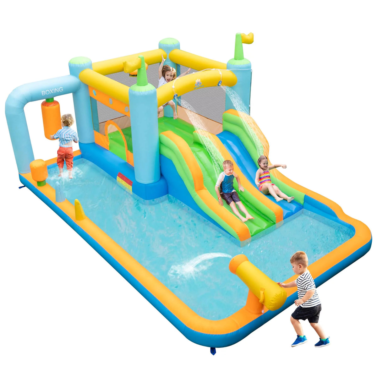 Inflatable Water Slide Bounce House Splash Pool Y402