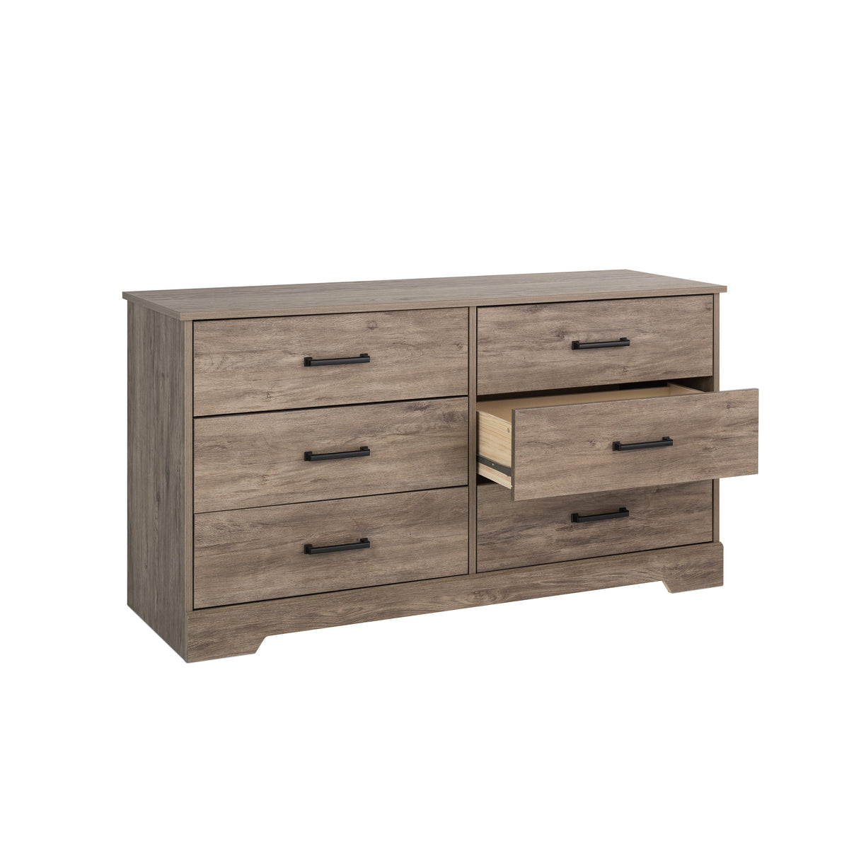 Black 6 Drawer Dresser D9585