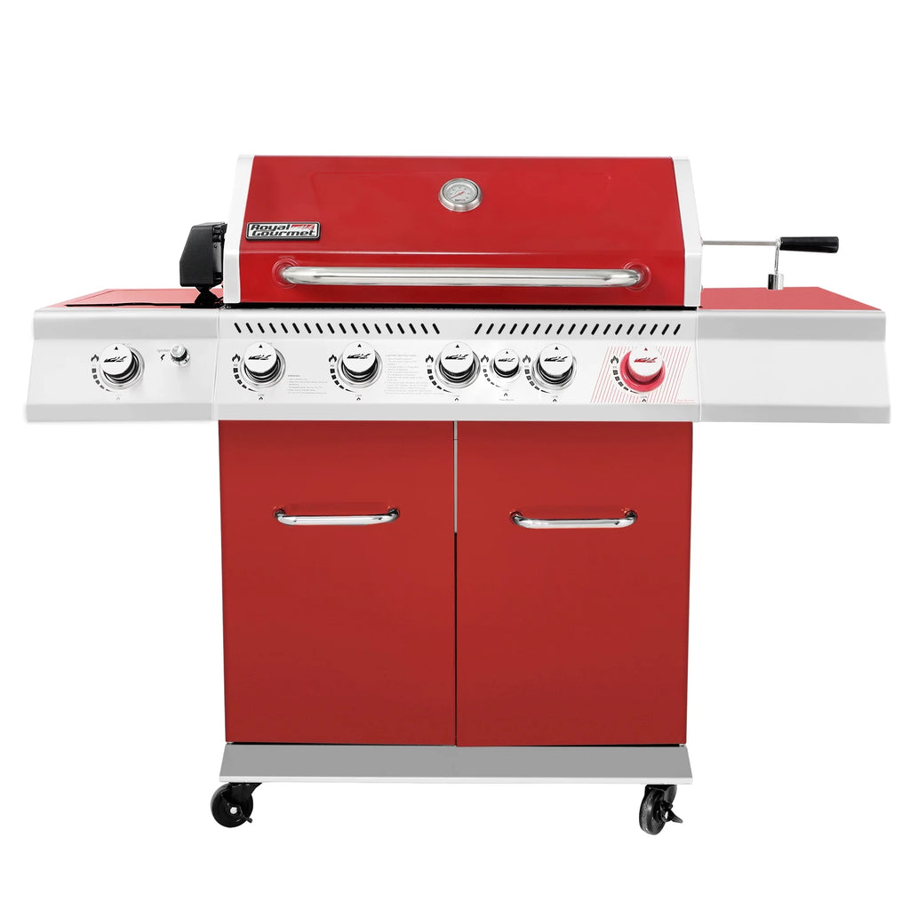 5-Burner Gas Grill with Rotisserie Kit L274118