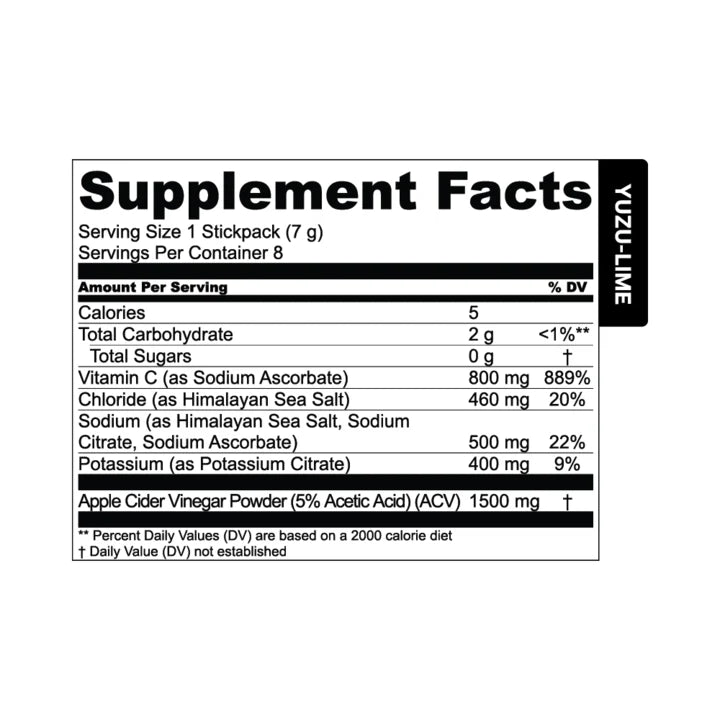 Yuzu-Lime Hydration 25 Count H2628