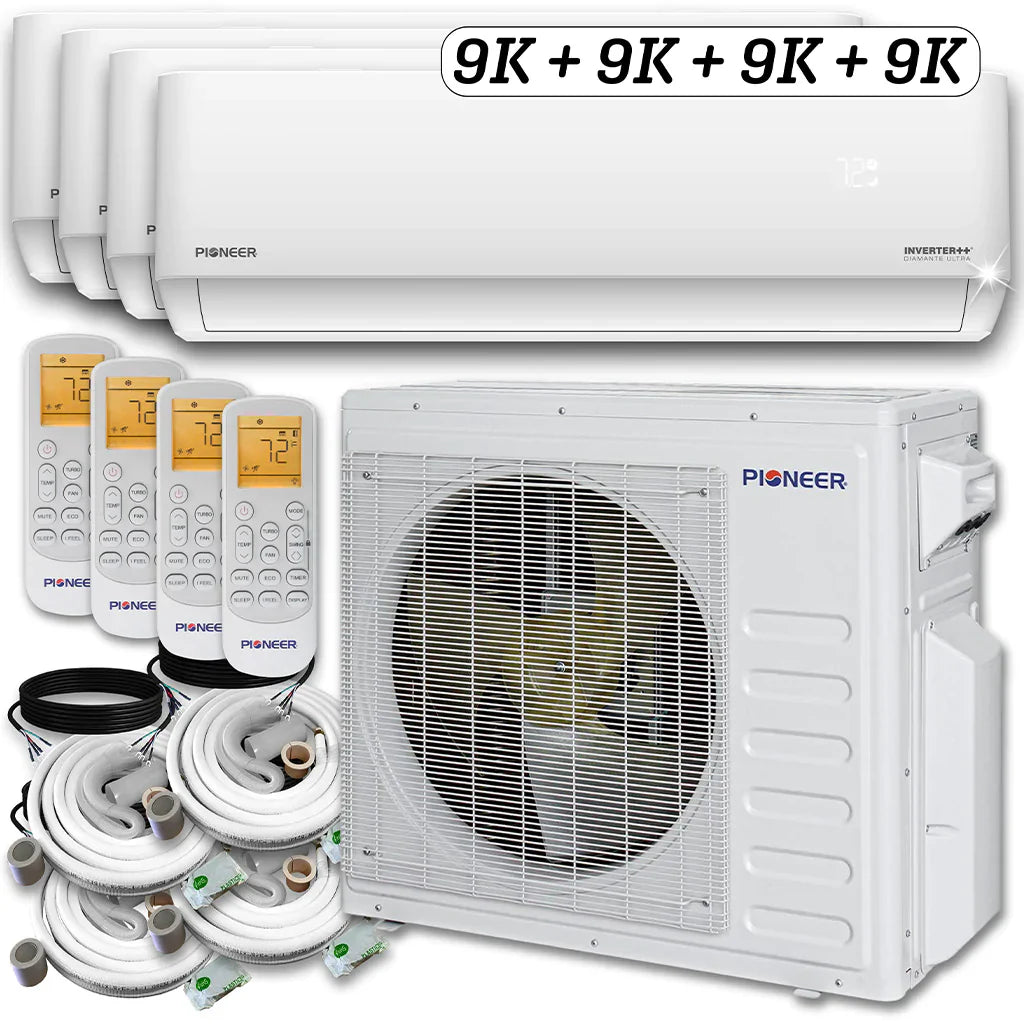 36,000 BTU 4 Zone Ductless Air Conditioner and Heat Pump R626796