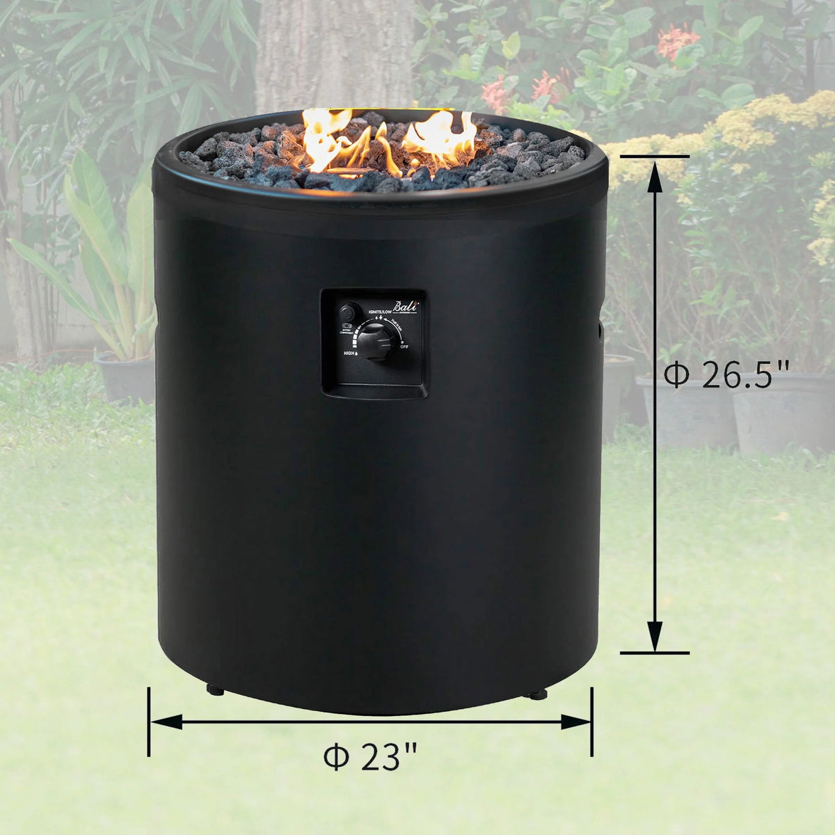 50,000 BTU Outdoor Portable Gas Fire Pit I617