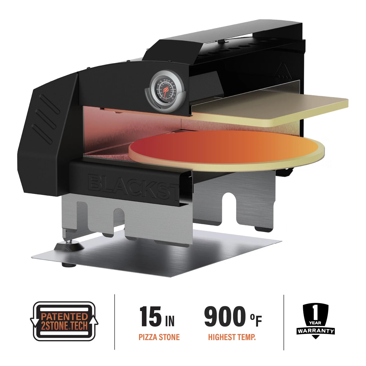 Pizza Oven Conversion Kit with 15 Cordierite Stone O2183