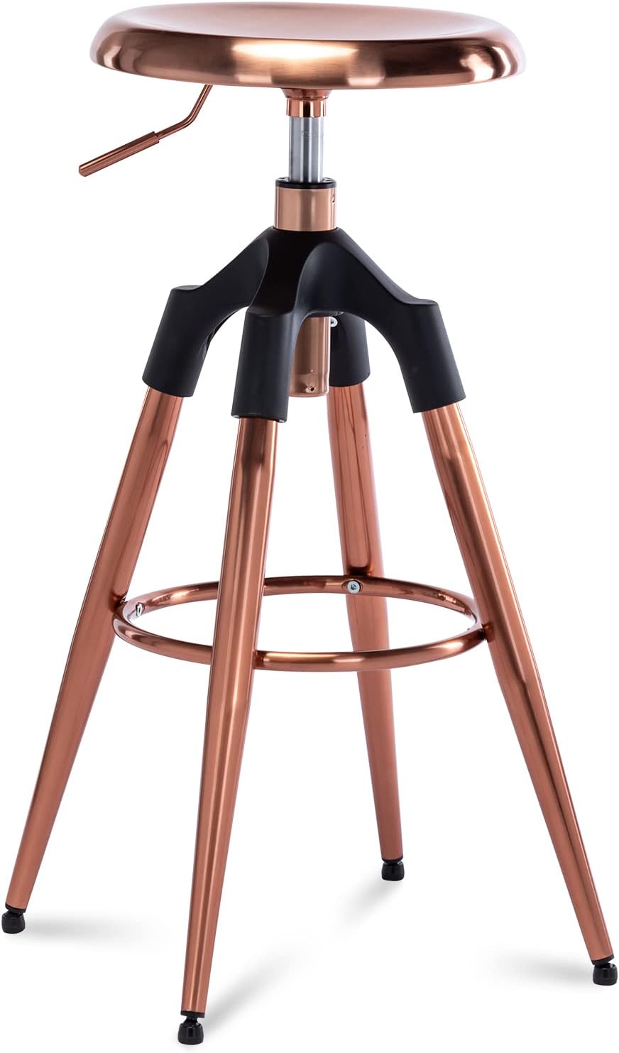 Adjustable Swivel Bar Stool with Wooden Top X9923