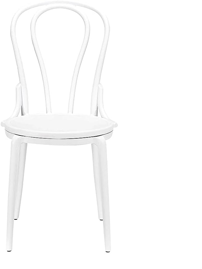 White Plastic Chair Set of 1 F286705