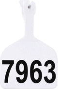 Numbered Cattle ID Tags White 1000 ct P503829