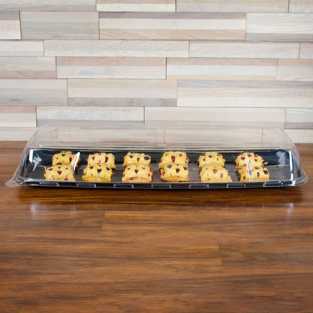 Black Plastic Platter Catering Tray I409749