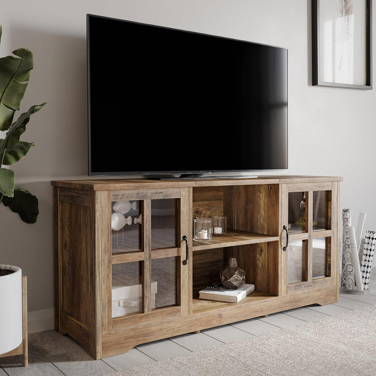 Stone Gray TV Stand & Media Console Table Z5148