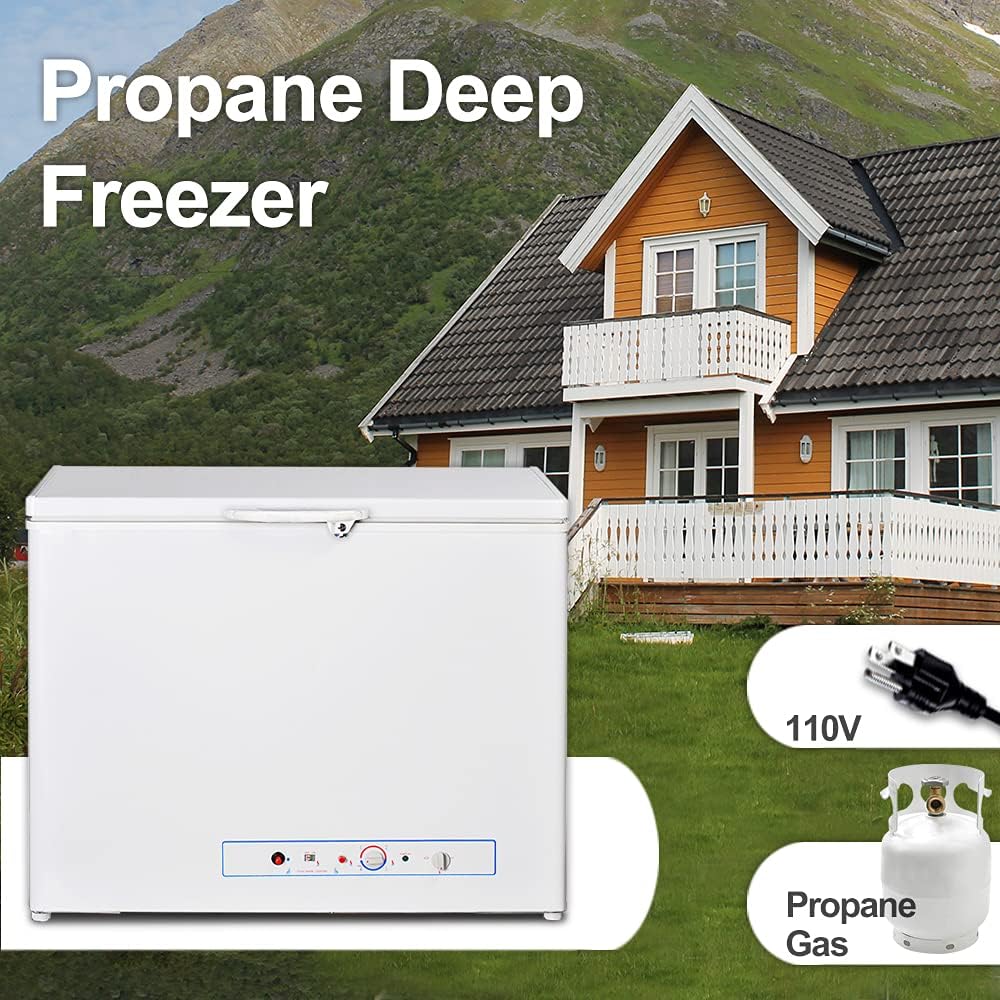 White Propane Chest Freezer 7.1 Cu.Ft B18442