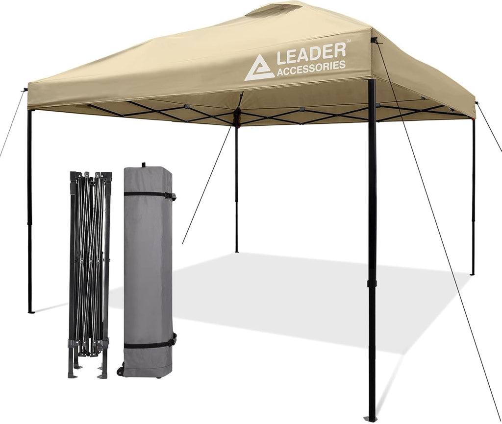 10'x10' Pop-Up Canopy Tent with Wheeled Carry Bag, Blue D607740