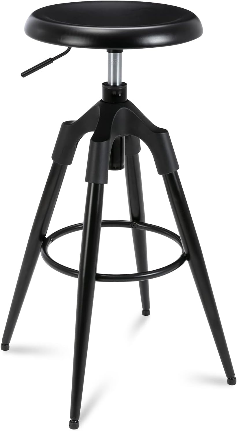 Adjustable Swivel Bar Stool with Wooden Top X9923