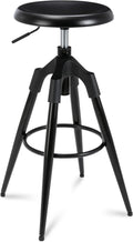 Adjustable Swivel Bar Stool with Wooden Top X9923