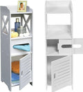 Wooden Bathroom Storage Cabinet with Shelves and Drawer Z482285