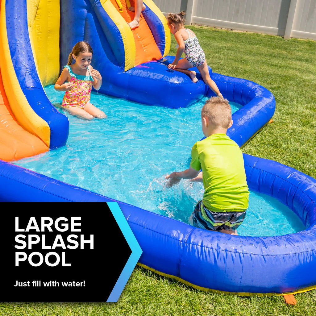 Inflatable Water Slide with Heavy Duty Blower A763538