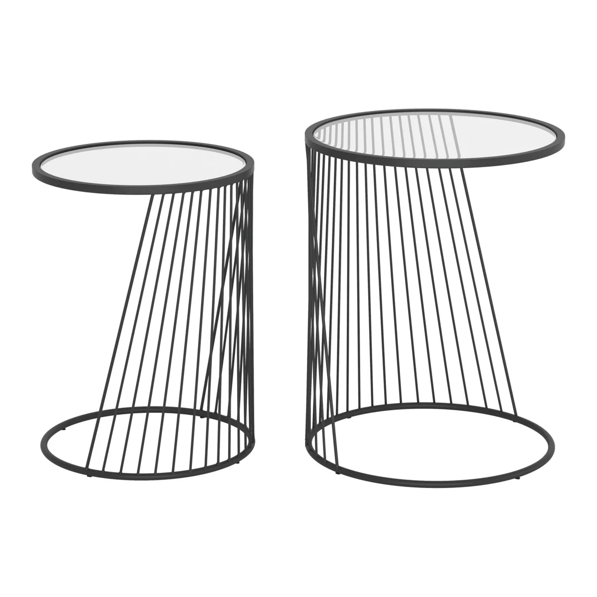 Black Nesting Table Set V247225