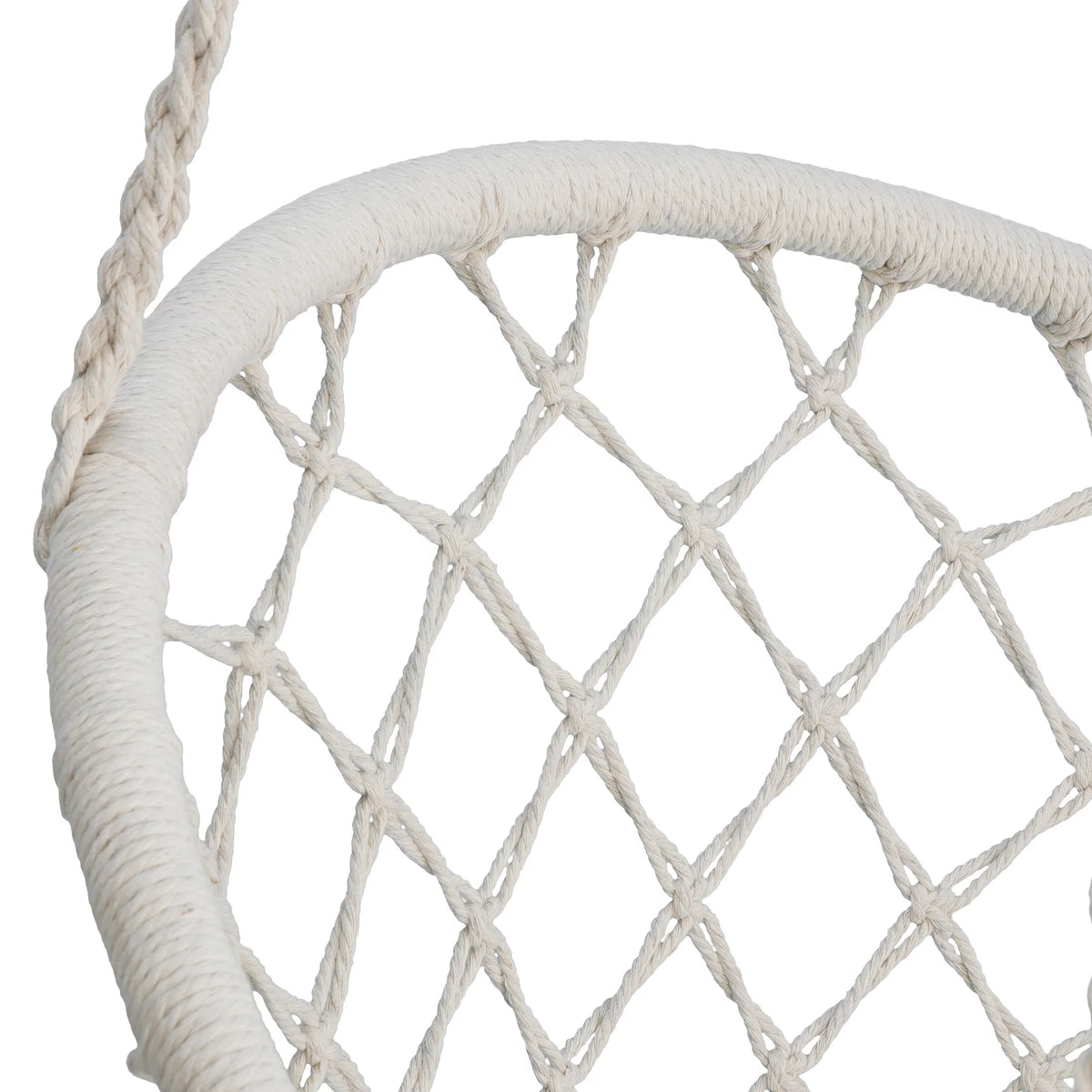 Hammock Chair Macrame Swing Chair Beige C66925