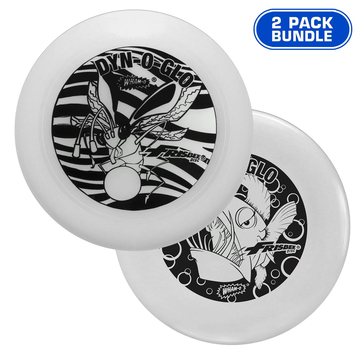 2 Pack 130g Glow in the Dark Flying Disc H290874