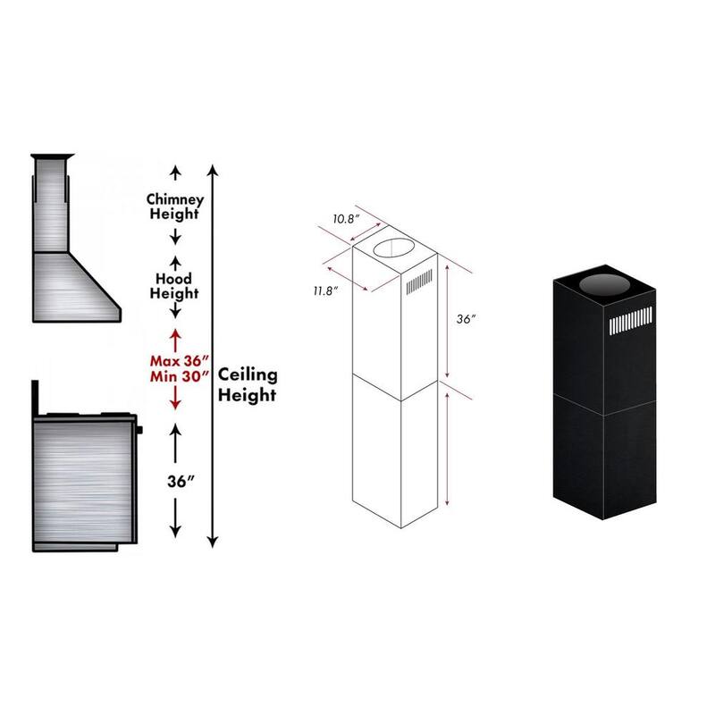 Chimney Extensions for 10 ft. to 12 ft. Ceilings V159617