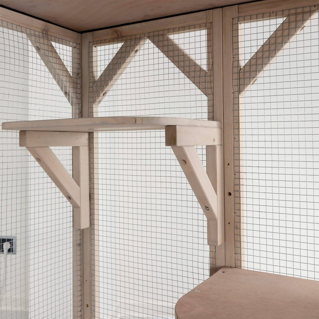 Wooden Cattery Grey J217466