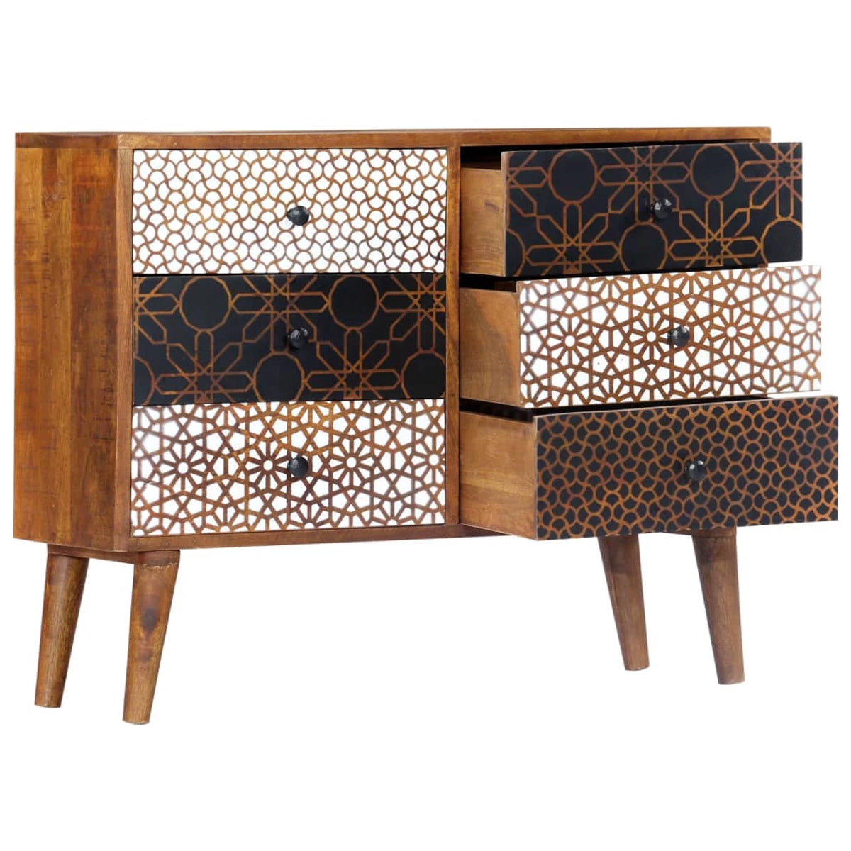 Wooden Sideboard with 6 Storage Drawers B143905