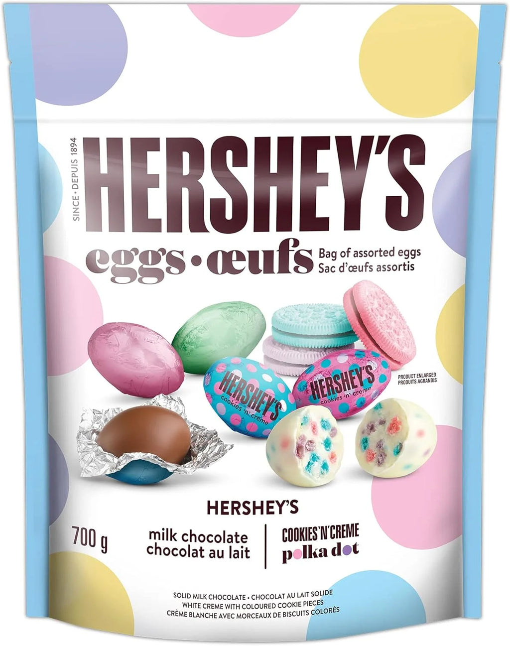 Milk Chocolate & Cookies 'n' Creme Easter Eggs V904403