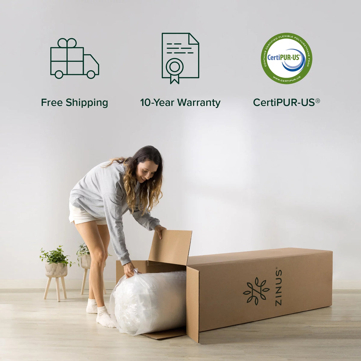12 Memory Foam Mattress, Full C1242