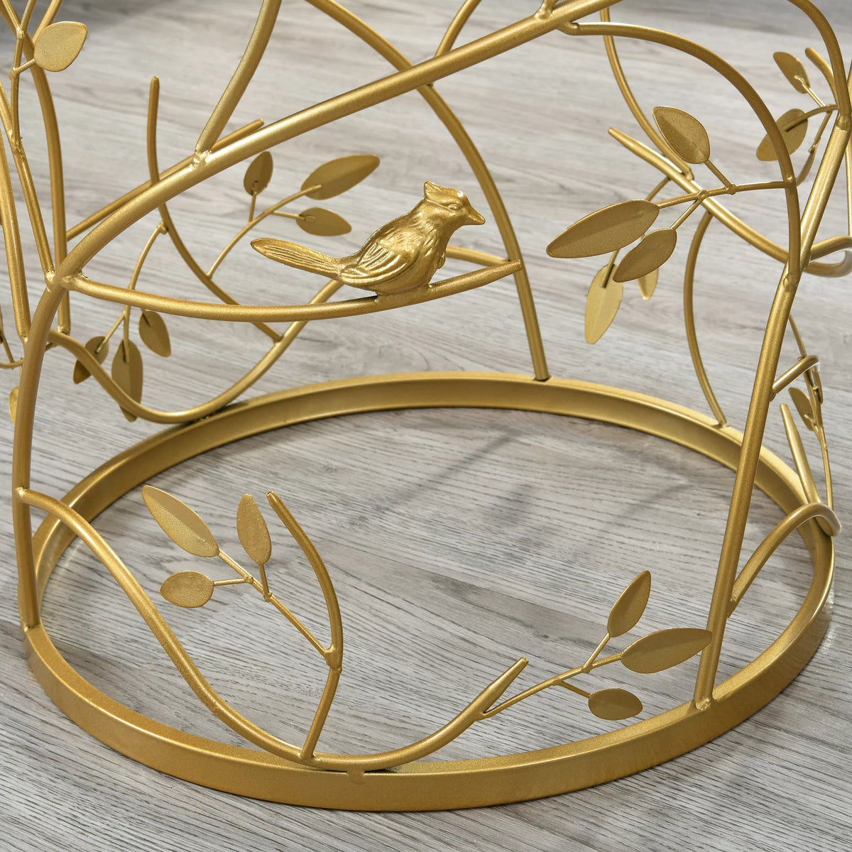 Gold Round Metal End Table H6099