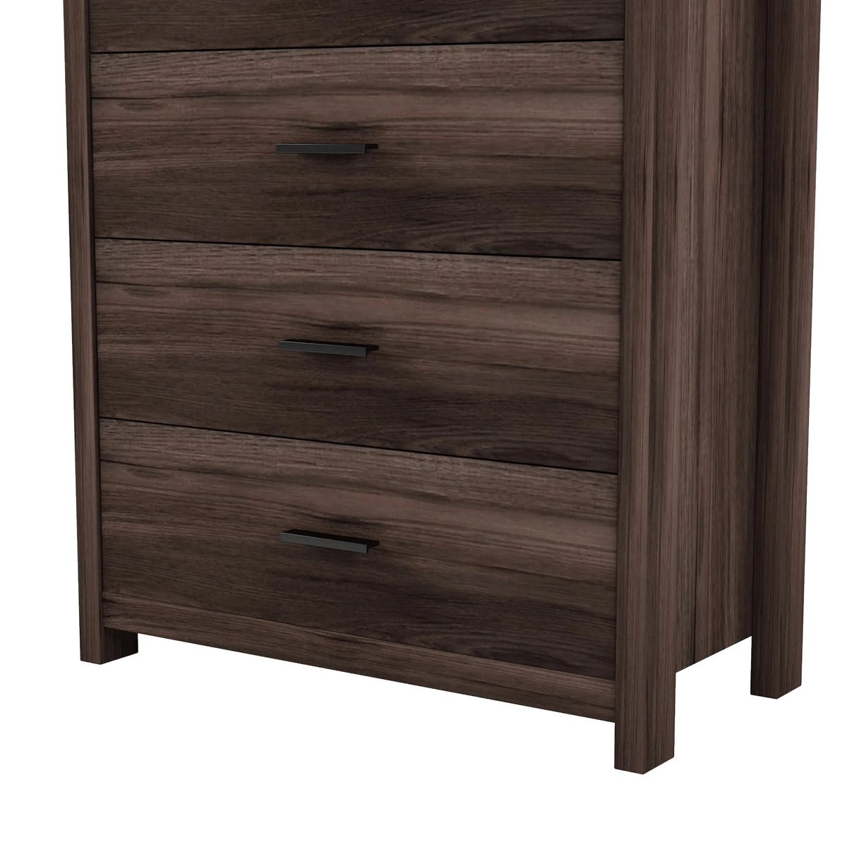 Light Gray 5 Drawer Wooden Dresser B3877