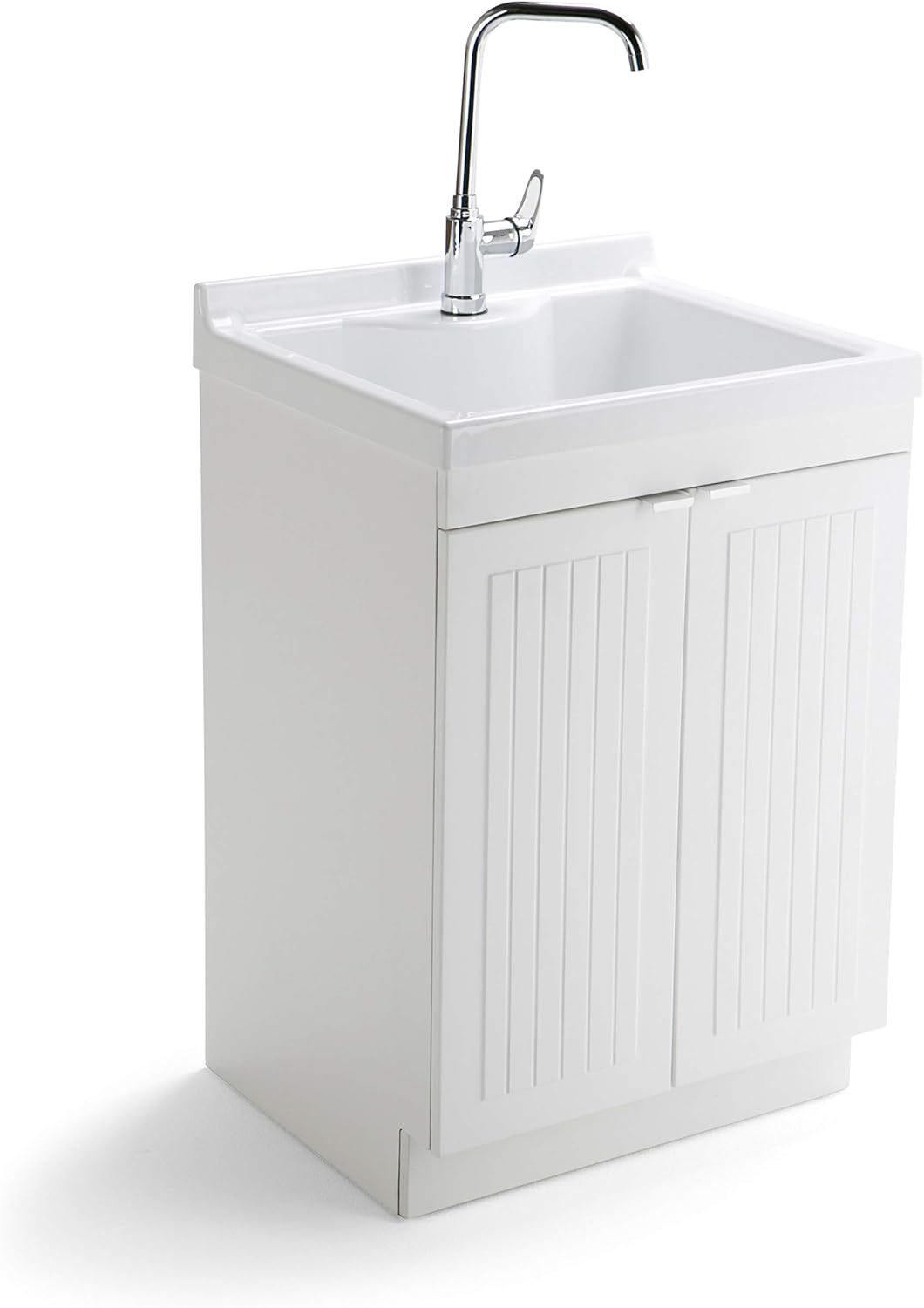 24 inch Laundry Cabinet with Faucet and ABS Sink Z996835