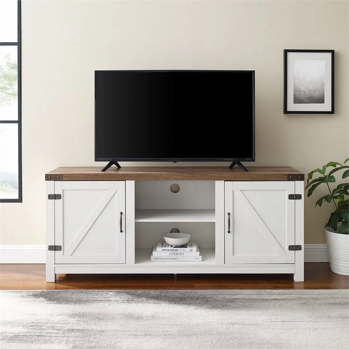 Rustic Wood TV Stand up to 65" V844