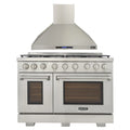 48 inch Propane Gas Range and Wall Range Hood U7703