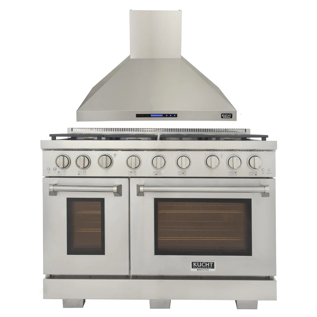 48 inch Propane Gas Range and Wall Range Hood U7703