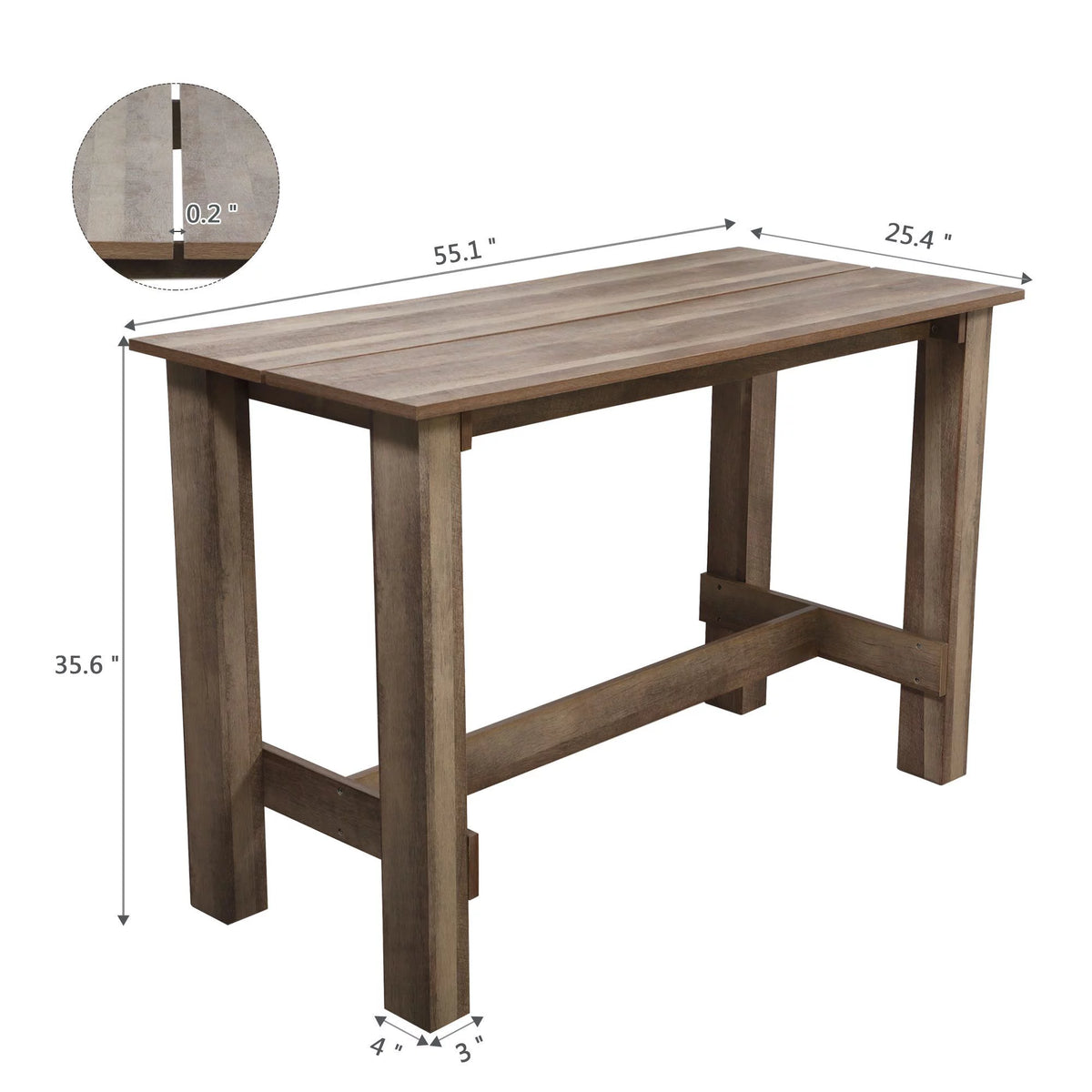 Light Brown Dining Table T850574