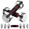Adjustable Dumbbells Pair Steel Weight Set with Foam Handle N296998